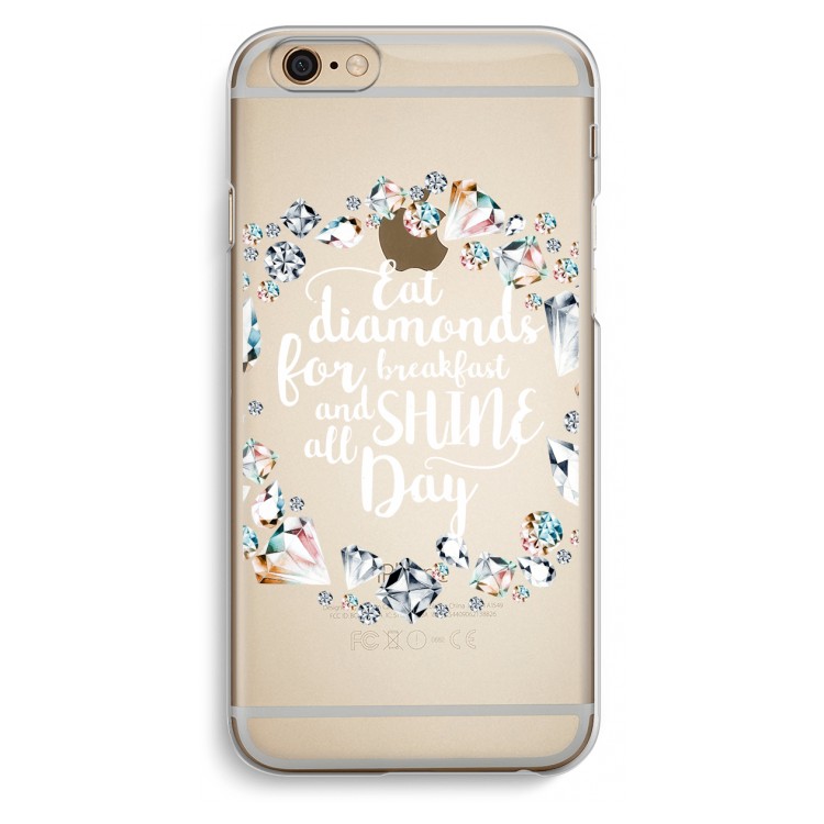 Diamonds: iPhone 6 / 6S Transparant Hoesje