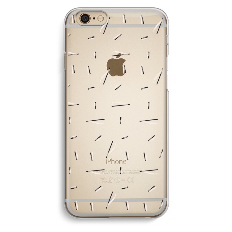 Hipster stripes: iPhone 6 / 6S Transparant Hoesje