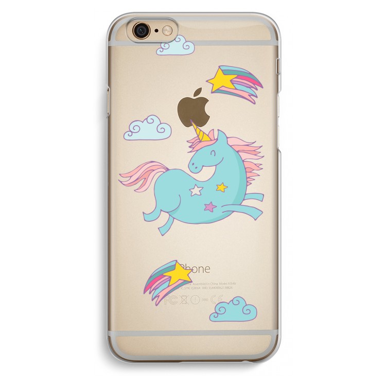 Vliegende eenhoorn: iPhone 6 / 6S Transparant Hoesje