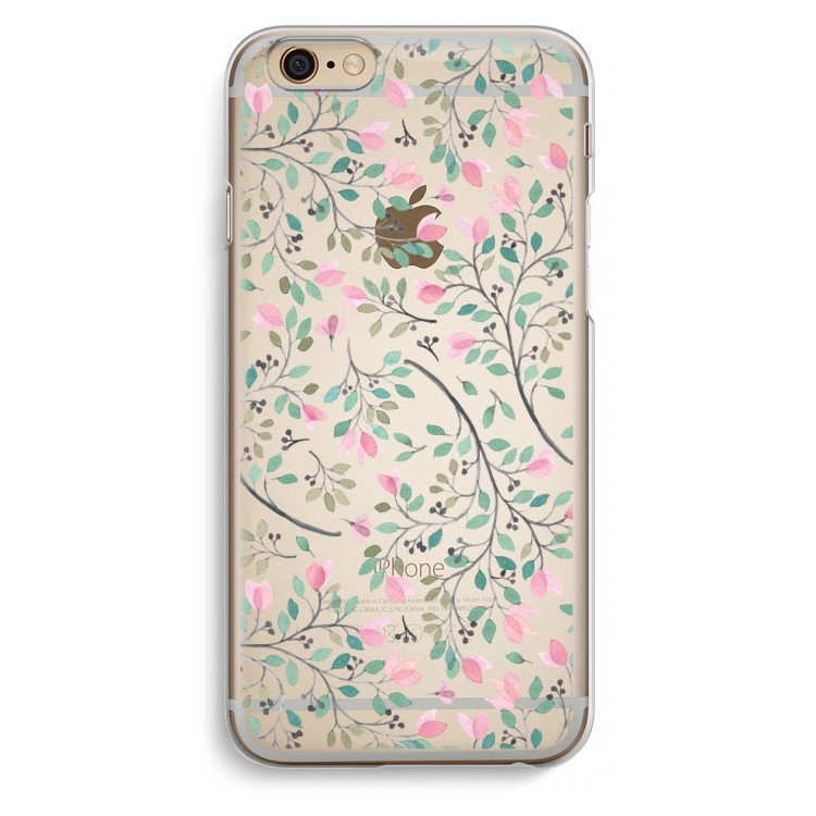 Sierlijke bloemen: iPhone 6 / 6S Transparant Hoesje