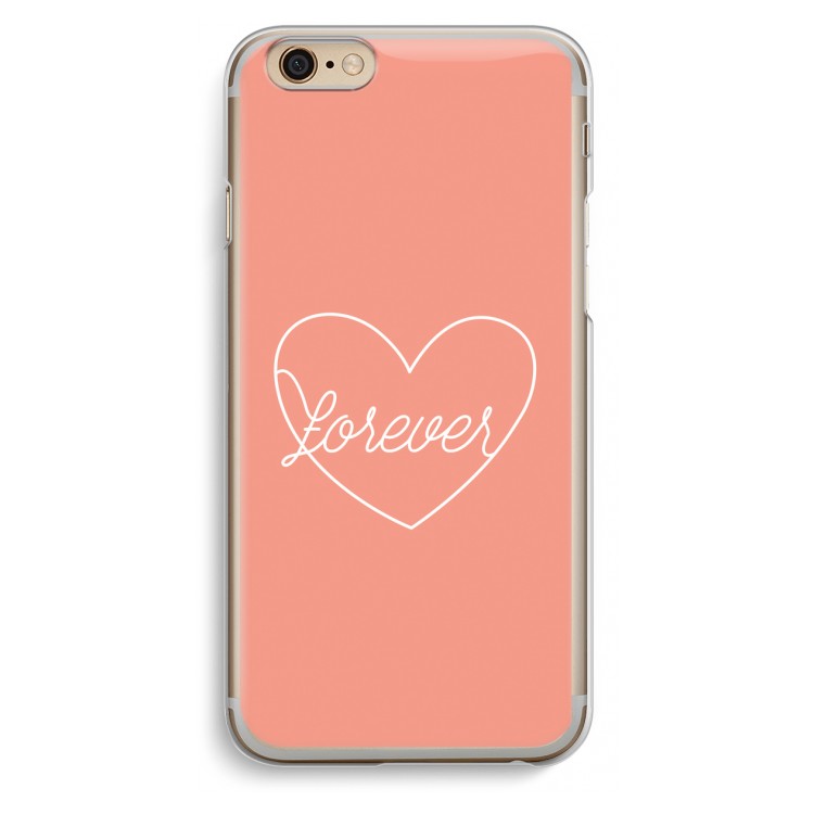 Forever heart: iPhone 6 / 6S Transparant Hoesje