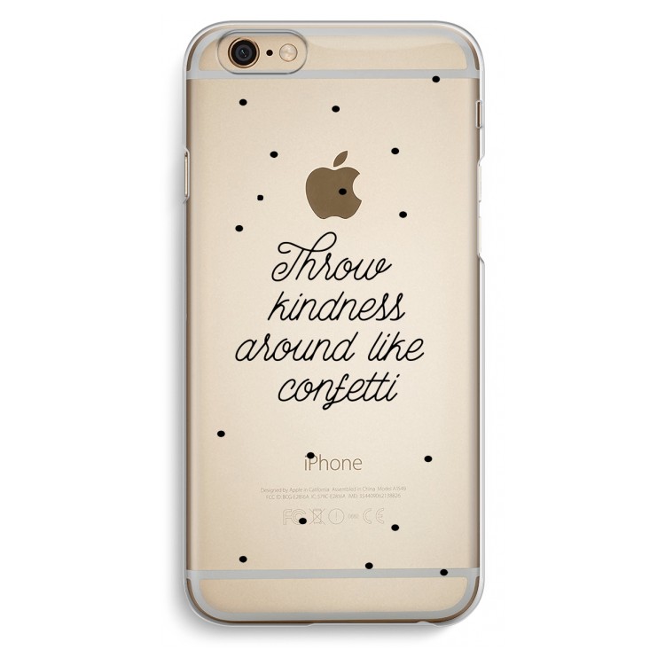 Confetti: iPhone 6 / 6S Transparant Hoesje