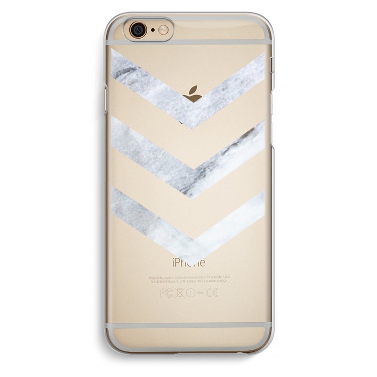 Marmeren pijlen: iPhone 6 / 6S Transparant Hoesje