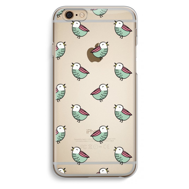 Vogeltjes: iPhone 6 / 6S Transparant Hoesje
