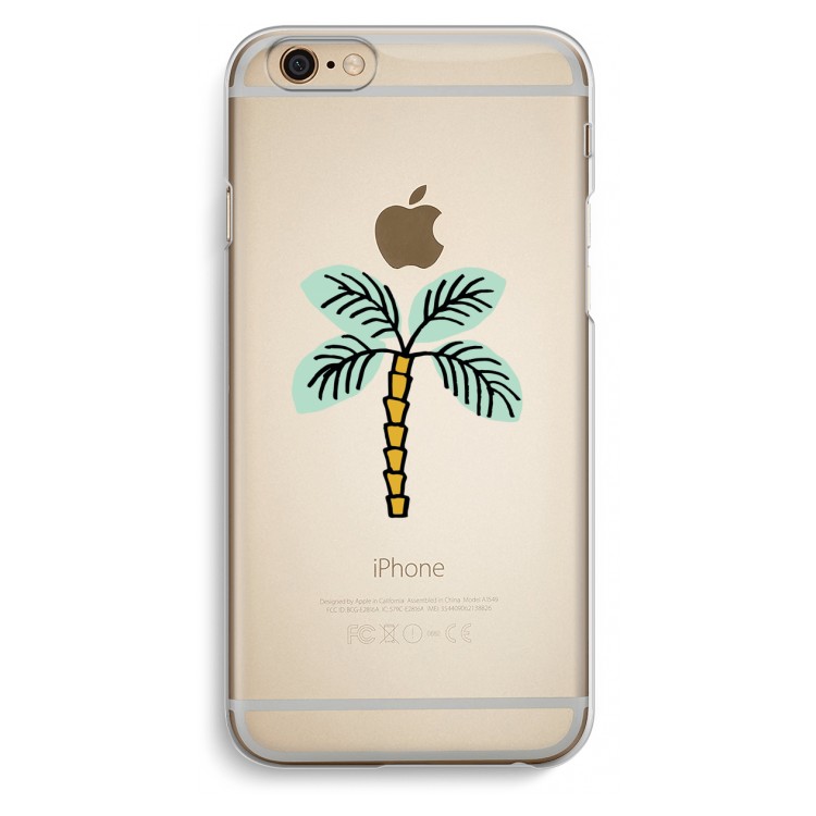 Palmboom: iPhone 6 / 6S Transparant Hoesje