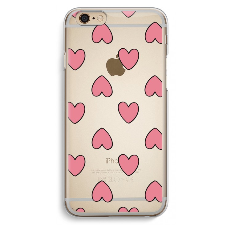 Ondersteboven verliefd: iPhone 6 / 6S Transparant Hoesje