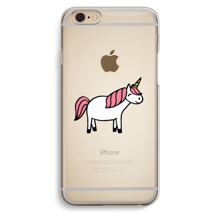 Eenhoorn: iPhone 6 / 6S Transparant Hoesje