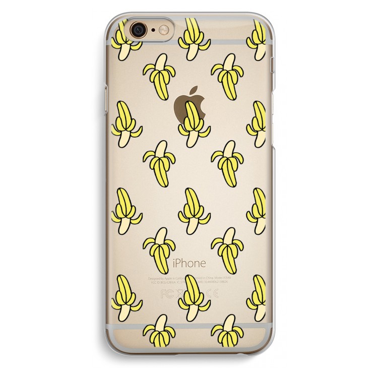 Bananas: iPhone 6 / 6S Transparant Hoesje