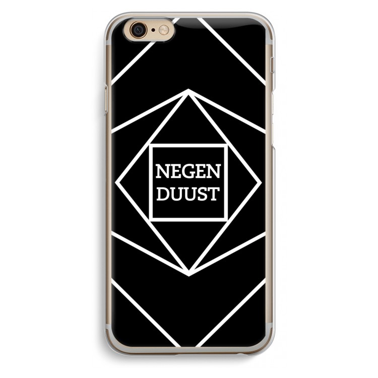 Negenduust geometrisch: iPhone 6 / 6S Transparant Hoesje