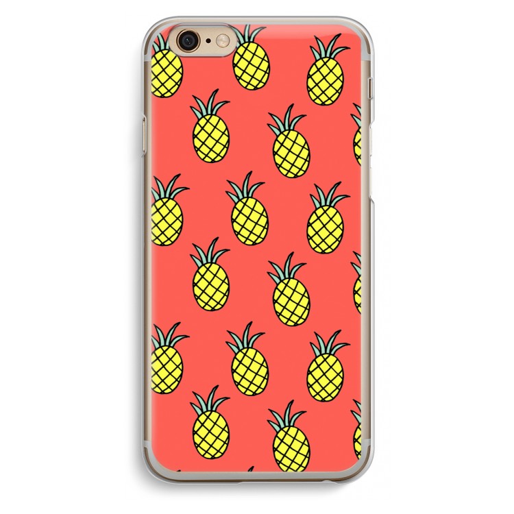 Ananas: iPhone 6 / 6S Transparant Hoesje