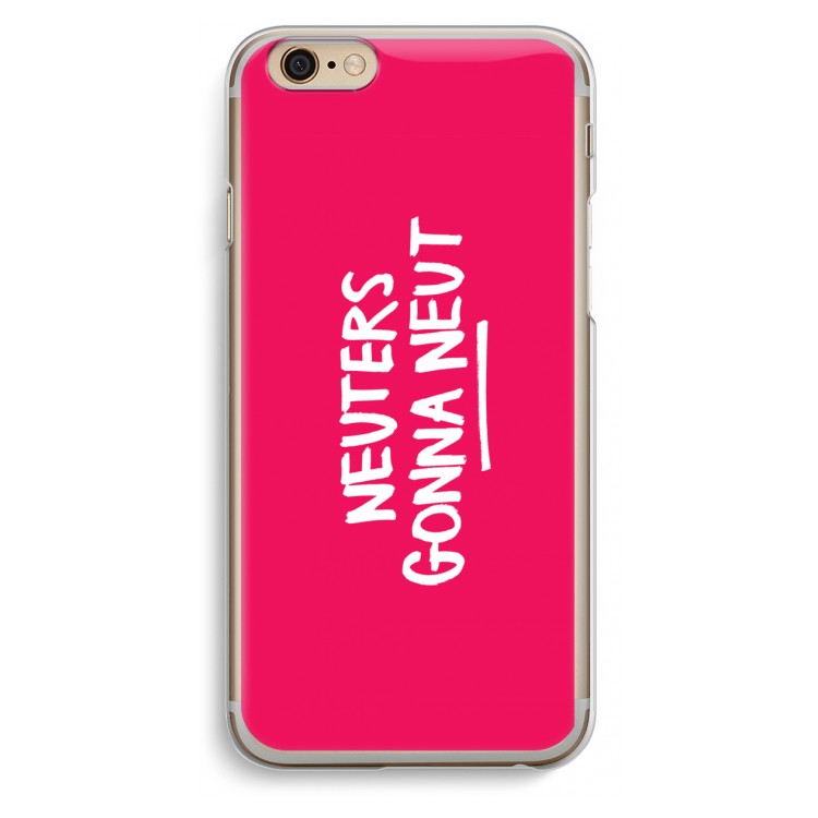 Neuters (roze): iPhone 6 / 6S Transparant Hoesje