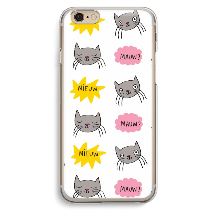 Meow: iPhone 6 / 6S Transparant Hoesje