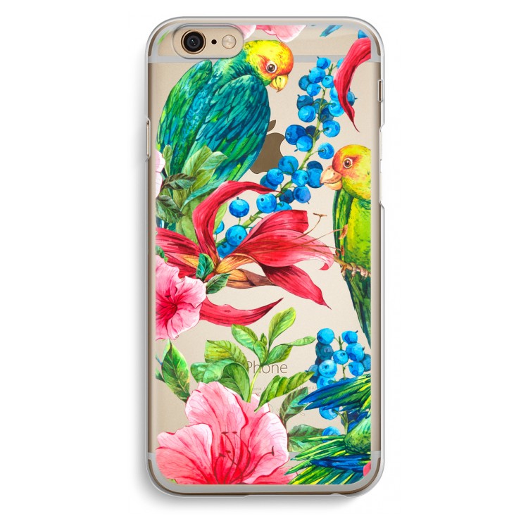 Papegaaien: iPhone 6 / 6S Transparant Hoesje