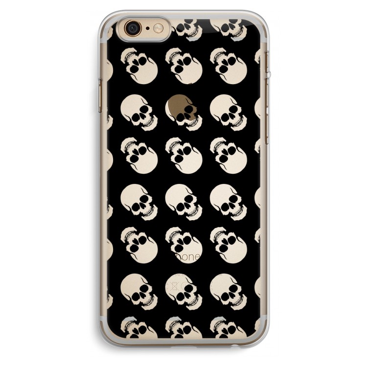 Musketon Skulls: iPhone 6 Plus / 6S Plus Transparant Hoesje