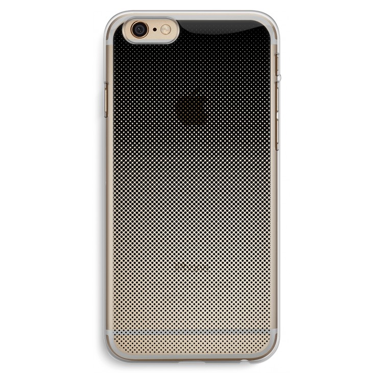 Musketon Halftone: iPhone 6 Plus / 6S Plus Transparant Hoesje