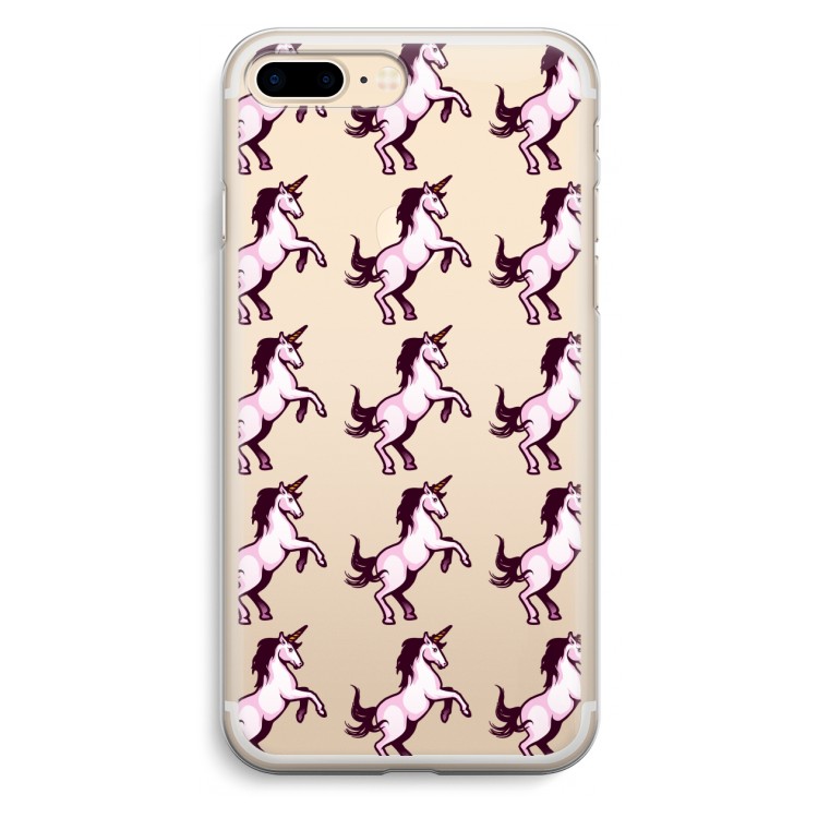 Musketon Unicorn: iPhone 7 Plus Transparant Hoesje