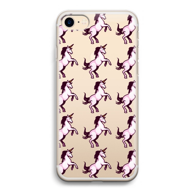 Musketon Unicorn: iPhone 7 Transparant Hoesje