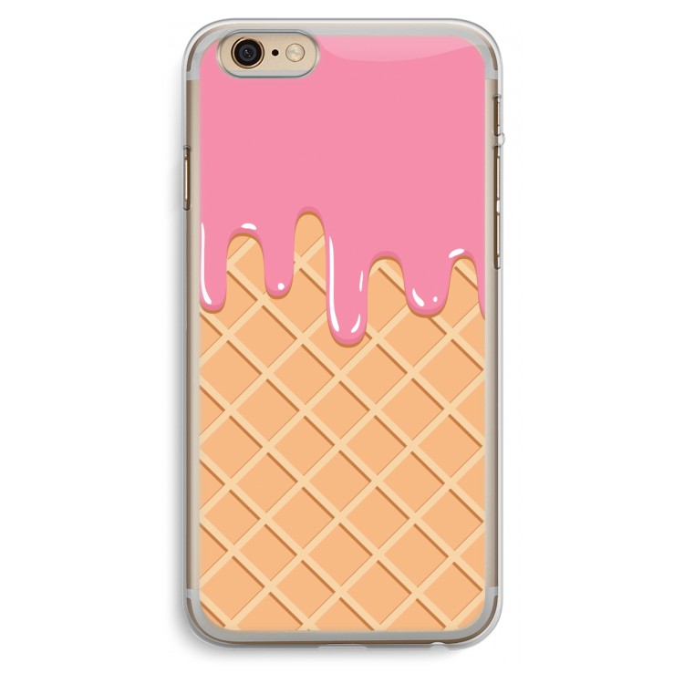 Ice cream: iPhone 6 Plus / 6S Plus Transparant Hoesje