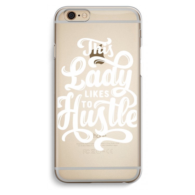 Hustle Lady: iPhone 6 / 6S Transparant Hoesje