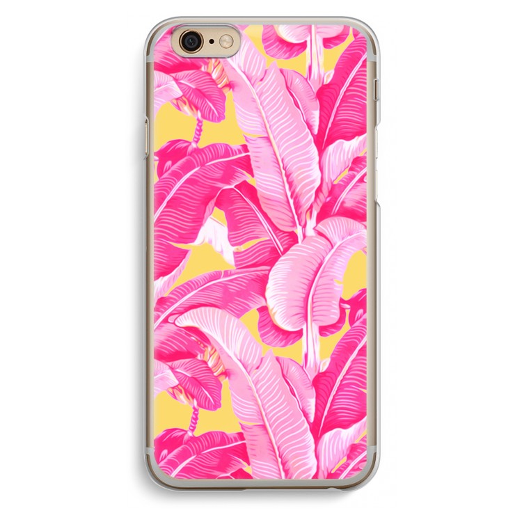 Pink Banana: iPhone 6 / 6S Transparant Hoesje