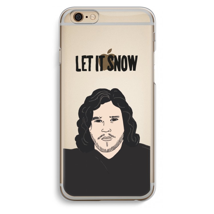 Let It Snow: iPhone 6 / 6S Transparant Hoesje