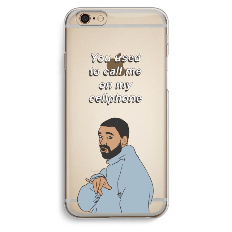 Hotline bling: iPhone 6 / 6S Transparant Hoesje