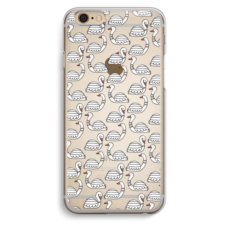 Zwanen: iPhone 6 / 6S Transparant Hoesje