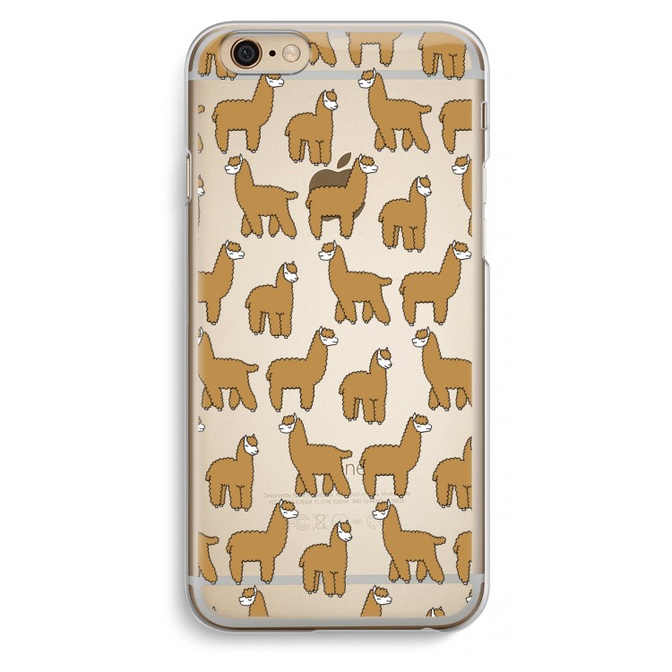 Alpacas: iPhone 6 / 6S Transparant Hoesje