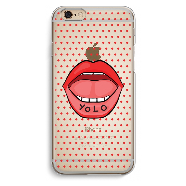 Yolo Denise: iPhone 6 / 6S Transparant Hoesje