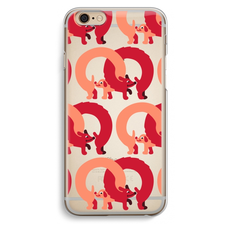 Dogs: iPhone 6 / 6S Transparant Hoesje