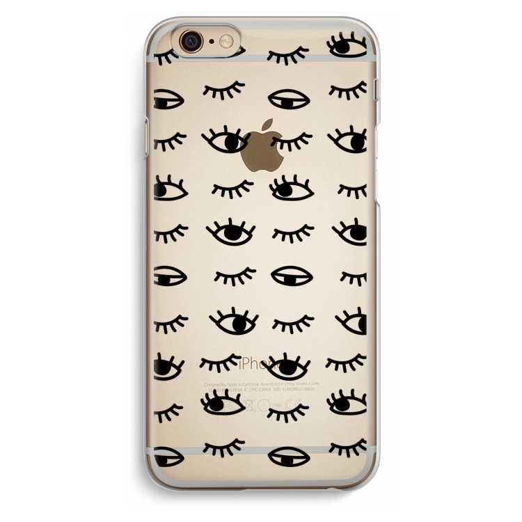 Eye pattern #2: iPhone 6 / 6S Transparant Hoesje