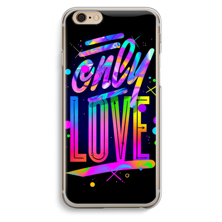 Only Love: iPhone 6 / 6S Transparant Hoesje