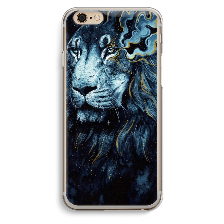 Darkness Lion: iPhone 6 / 6S Transparant Hoesje