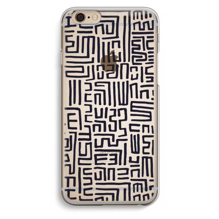 Moroccan Print: iPhone 6 / 6S Transparant Hoesje