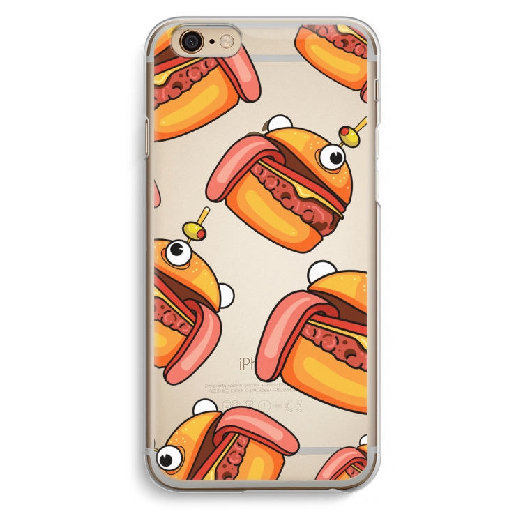 Hamburger: iPhone 6 / 6S Transparant Hoesje
