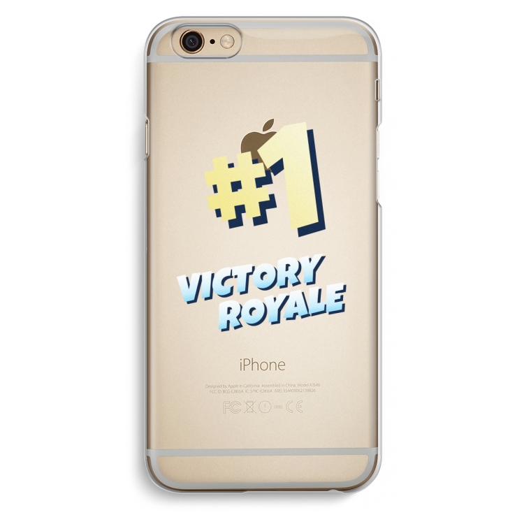 Victory Royale: iPhone 6 / 6S Transparant Hoesje