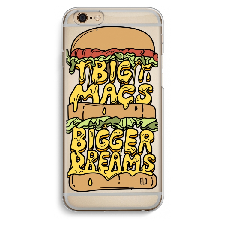 Big Macs Bigger Dreams: iPhone 6 / 6S Transparant Hoesje