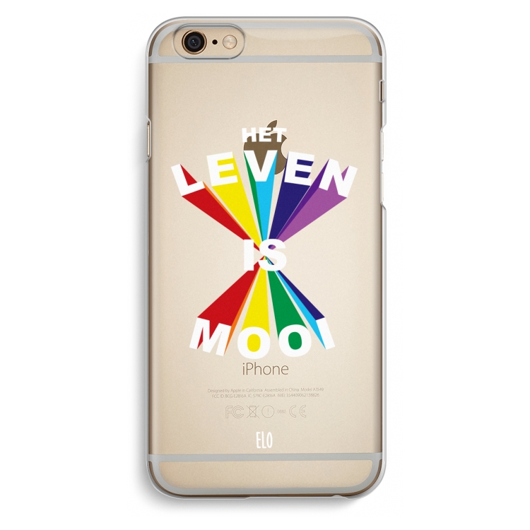 Het Leven Is Mooi: iPhone 6 / 6S Transparant Hoesje