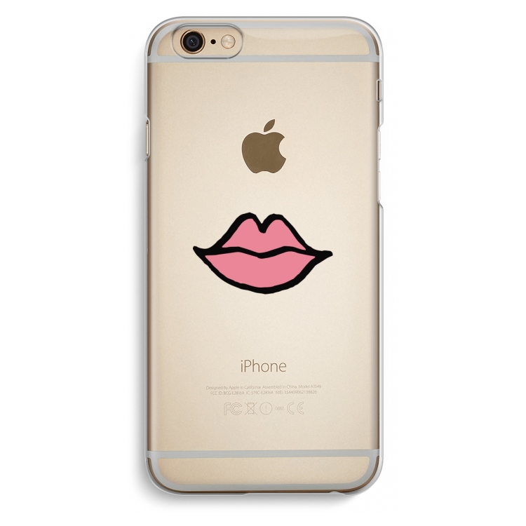 Kusje: iPhone 6 / 6S Transparant Hoesje