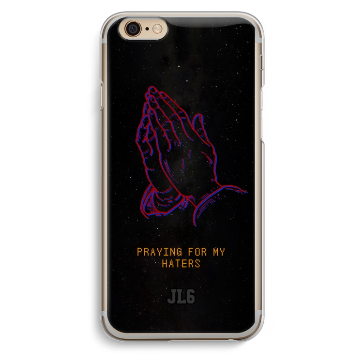 Praying For My Haters: iPhone 6 / 6S Transparant Hoesje