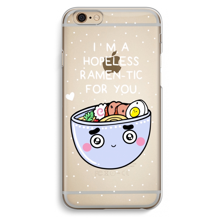 I'm A Hopeless Ramen-Tic For You: iPhone 6 / 6S Transparant Hoesje