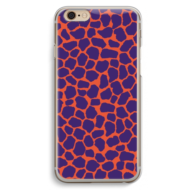 Purple Giraffe: iPhone 6 / 6S Transparant Hoesje