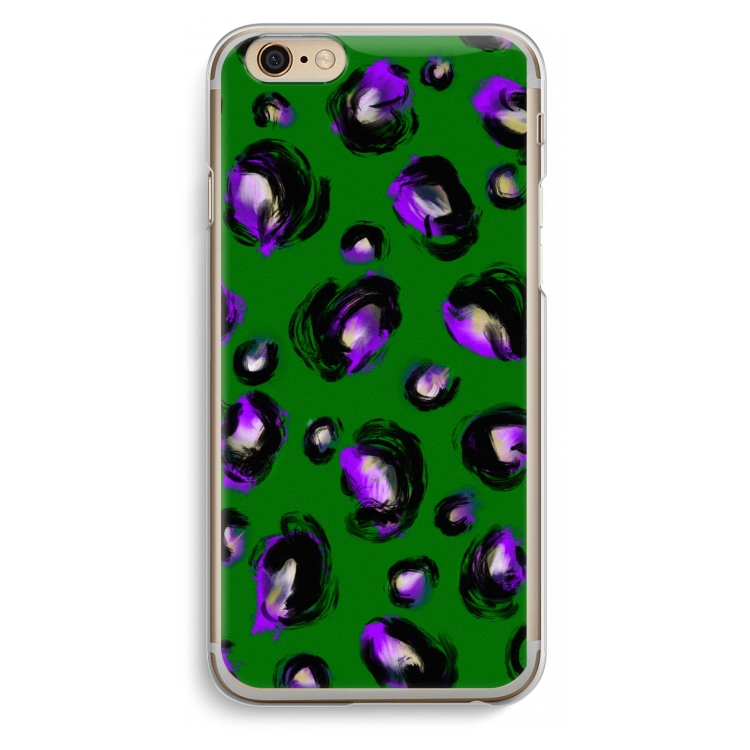 Green Cheetah: iPhone 6 / 6S Transparant Hoesje