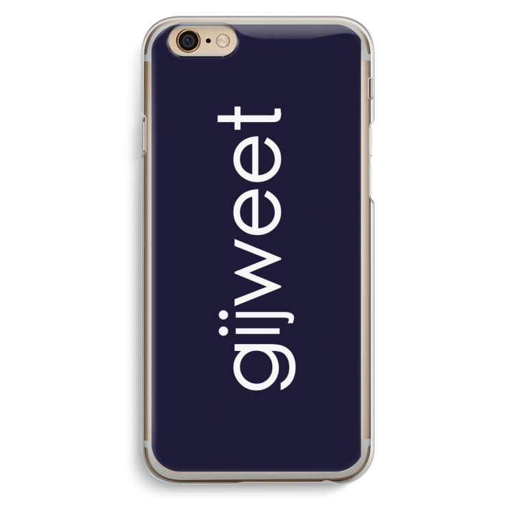 Gijweet: iPhone 6 / 6S Transparant Hoesje