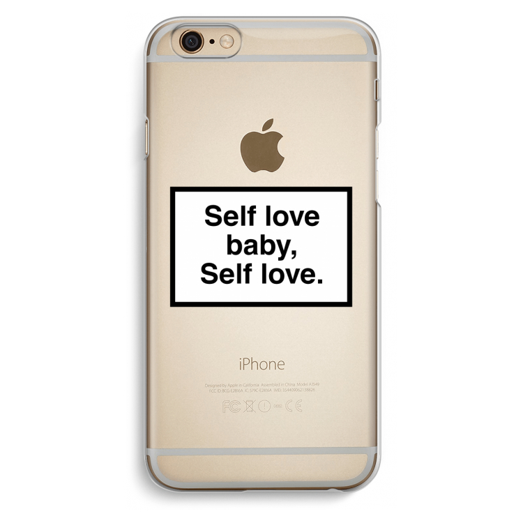 Self love: iPhone 6 / 6S Transparant Hoesje
