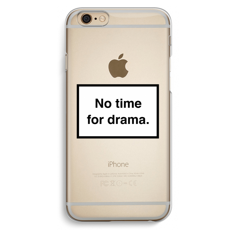 No drama: iPhone 6 / 6S Transparant Hoesje