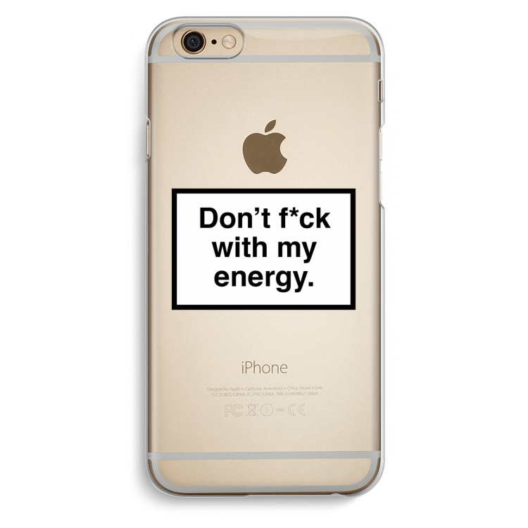 My energy: iPhone 6 / 6S Transparant Hoesje