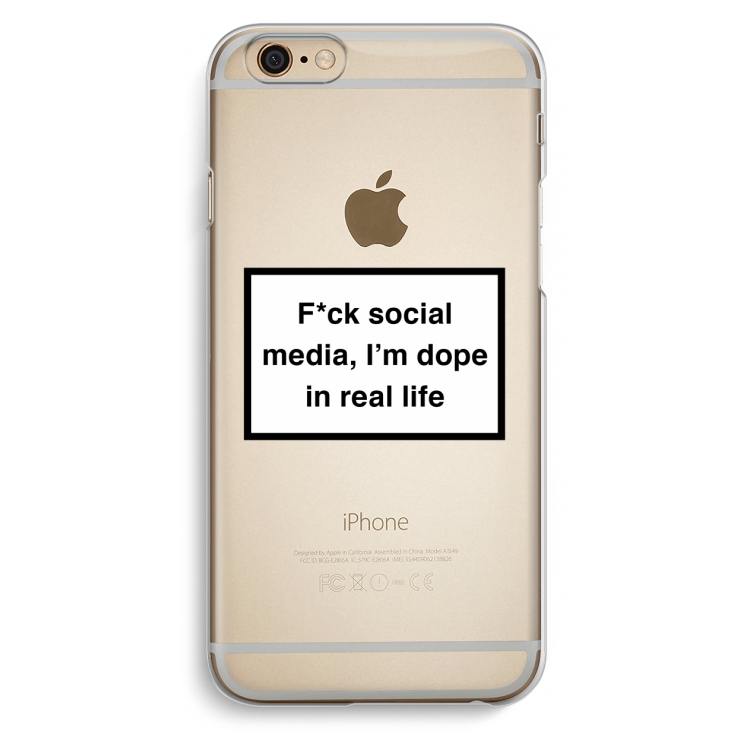 I'm dope: iPhone 6 / 6S Transparant Hoesje