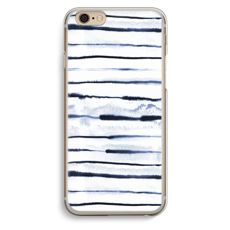 Ink Stripes: iPhone 6 / 6S Transparant Hoesje
