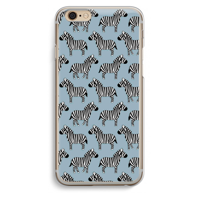 Zebra: iPhone 6 / 6S Transparant Hoesje